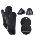 Set sarung tangan ketuhar silikon
